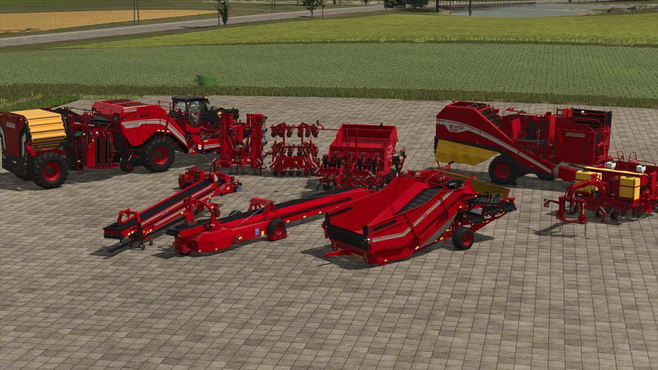 Ефективний Пак Grimme Pack для FS25 — Саджалки, Комбайни та Конвеєри Grimme