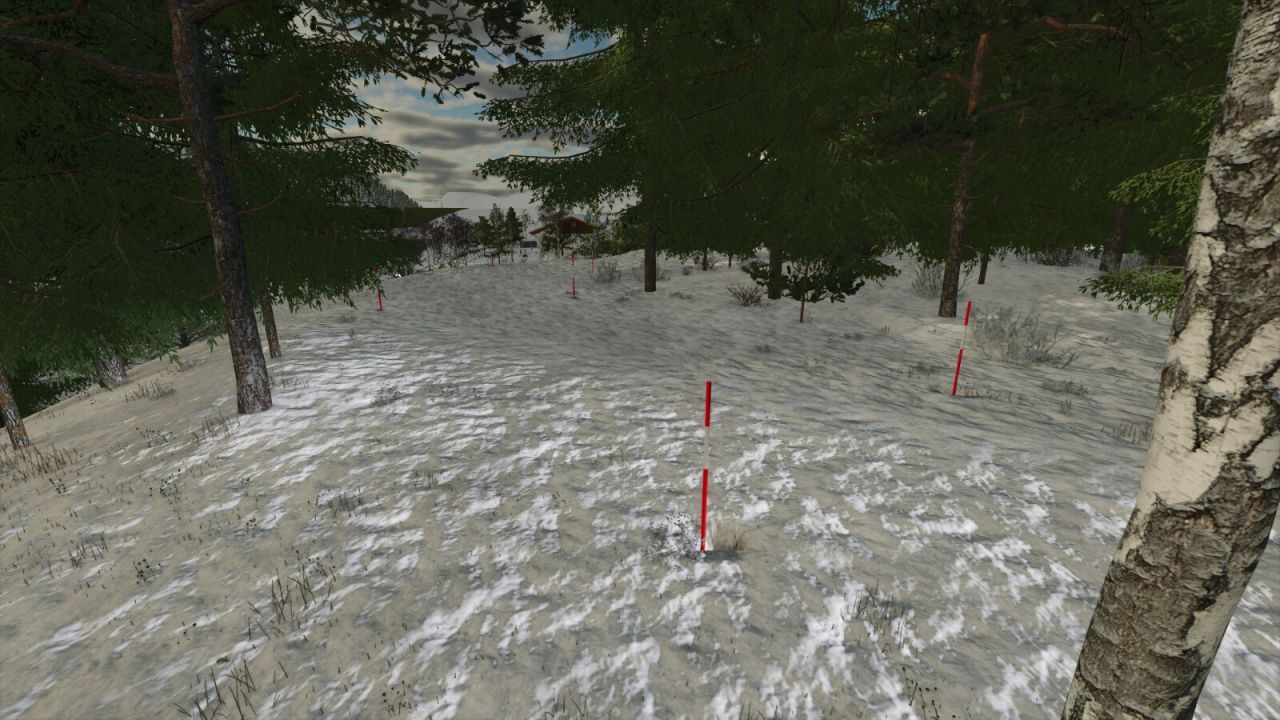 Реалістичні Swedish Snow Pole — Напрямні Стовпчики для Зимових Доріг у FS25