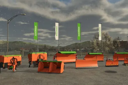 Efektywny Pakiet Zimowego Sprzętu SPRINGER Winter Equipment Pack dla FS25 — Pługi i Rozsiewacze Piasku