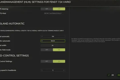 Розумний Headland Management для FS25 — Ідеальні Розвороти на Краю Поля — 3