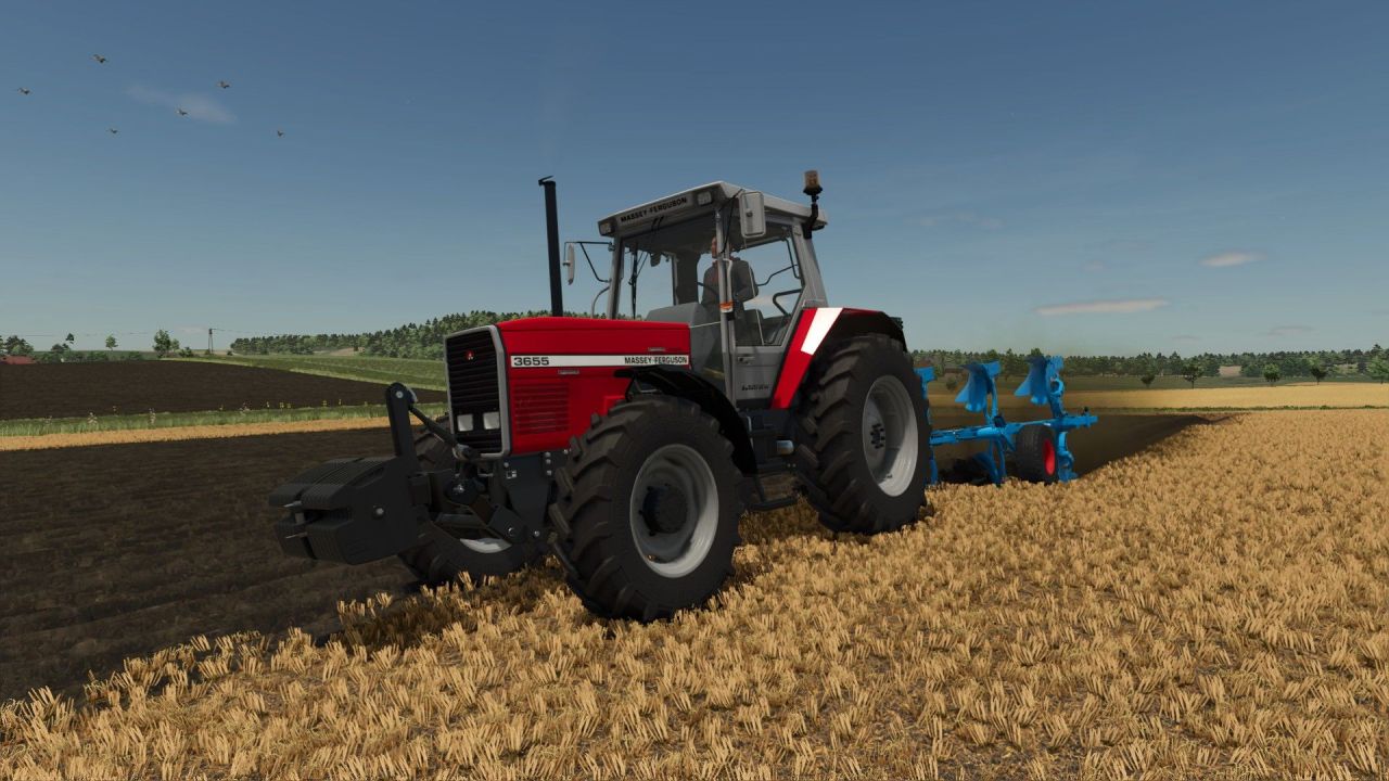 Потужний Трактор Massey Ferguson 3655 — 160 к.с. для Ефективної Роботи у FS25