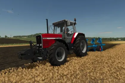 Потужний Трактор Massey Ferguson 3655 — 160 к.с. для Ефективної Роботи у FS25 — 2