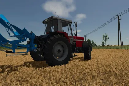 Потужний Трактор Massey Ferguson 3655 — 160 к.с. для Ефективної Роботи у FS25 — 3