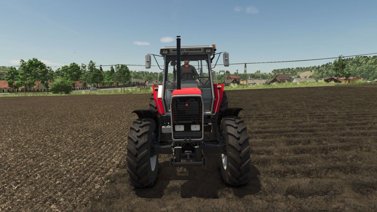 Потужний Трактор Massey Ferguson 3655 — 160 к.с. для Ефективної Роботи у FS25