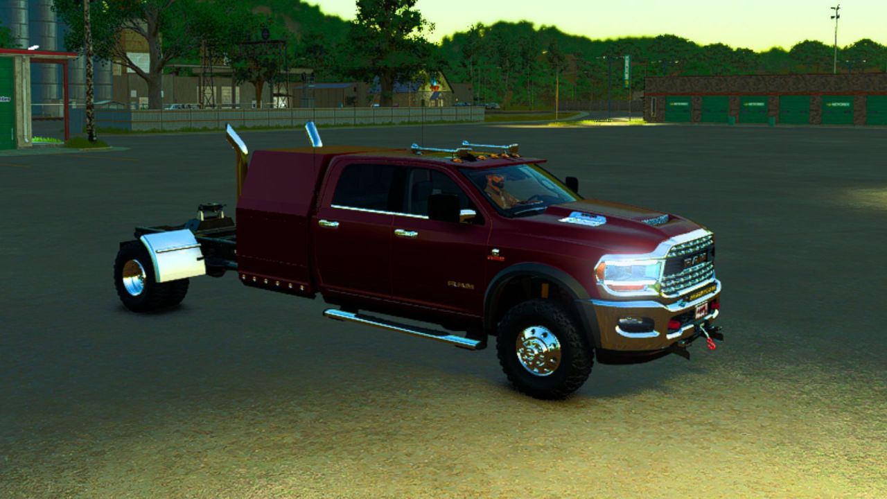 Потужний Пікап 2024 Ram 3500 CrewCab With Sleeper для Farming Simulator 25 — Тюнінг, 5th Wheel і Робота на Фермі