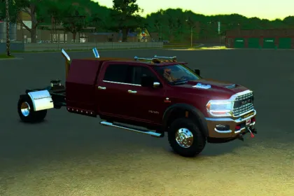 Потужний Пікап 2024 Ram 3500 CrewCab With Sleeper для Farming Simulator 25 — Тюнінг, 5th Wheel і Робота на Фермі — 1