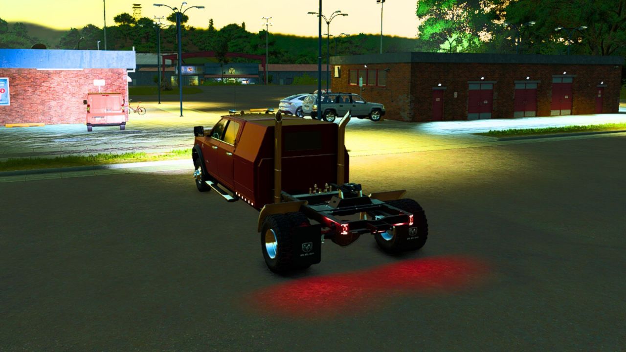 Потужний Пікап 2024 Ram 3500 CrewCab With Sleeper для Farming Simulator 25 — Тюнінг, 5th Wheel і Робота на Фермі