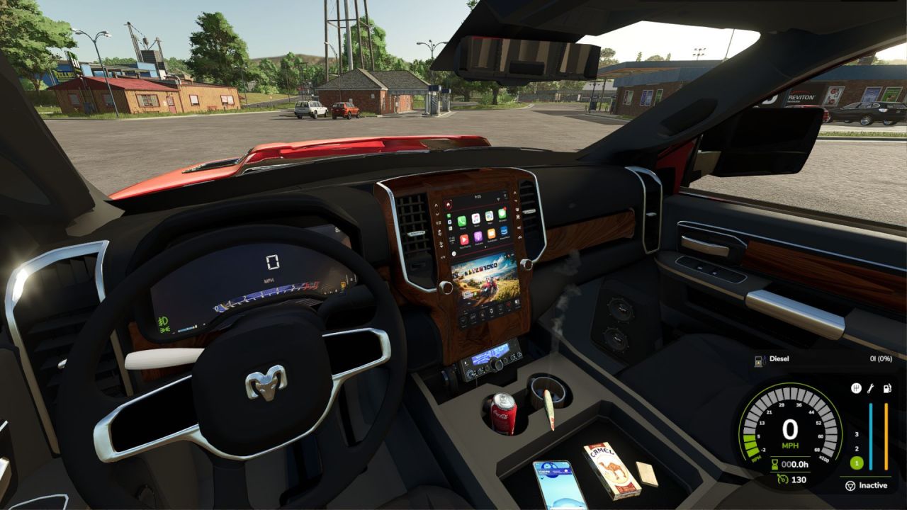 Потужний Пікап 2024 Ram 3500 CrewCab With Sleeper для Farming Simulator 25 — Тюнінг, 5th Wheel і Робота на Фермі