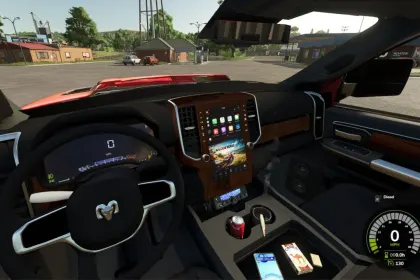 Потужний Пікап 2024 Ram 3500 CrewCab With Sleeper для Farming Simulator 25 — Тюнінг, 5th Wheel і Робота на Фермі — 3