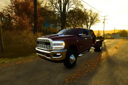 Потужний Пікап 2024 Dodge Ram 3500 CrewCab для Роботи на Фермі в FS25 — 1