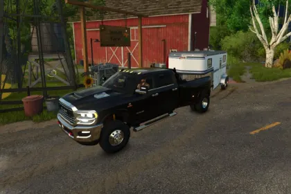 Потужний Пікап 2024 Dodge Ram 3500 CrewCab для Роботи на Фермі в FS25 — 3