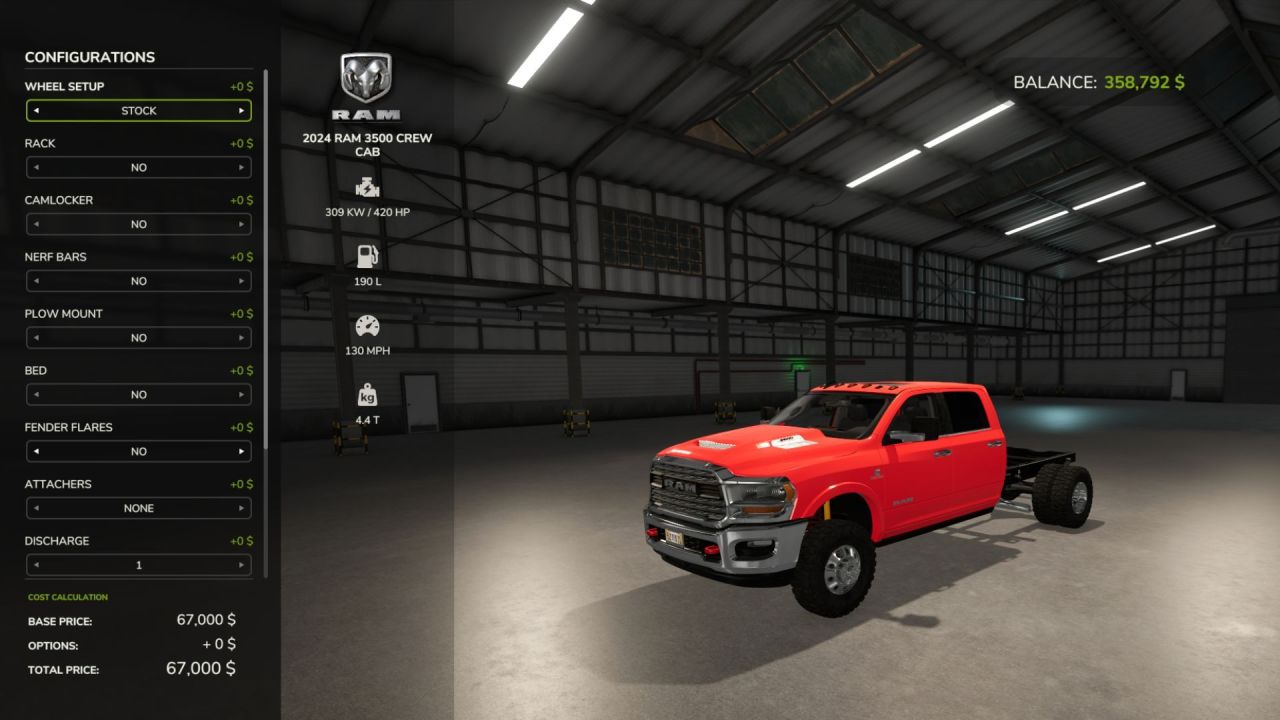 Потужний Пікап 2024 Dodge Ram 3500 CrewCab для Роботи на Фермі в FS25