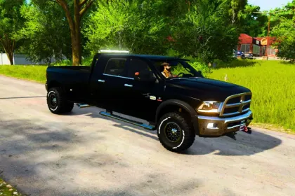 Потужний Пікап 2018 Ram 3500 Mega Crew Cab для Farming Simulator 25 — Тюнінг, Евакуатор і Максимальна Тяга — 1