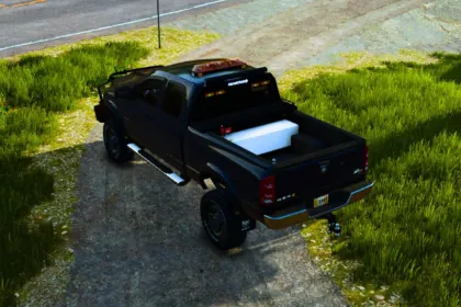 Потужний Пікап 2007 Dodge Ram 1500 Quad Cab для Farming Simulator 25 — Ремонт у Полі та Тюнінг — 2