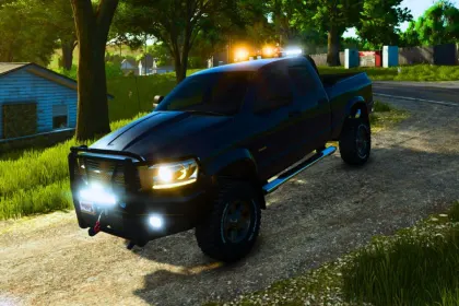 Потужний Пікап 2007 Dodge Ram 1500 Quad Cab для Farming Simulator 25 — Ремонт у Полі та Тюнінг — 3