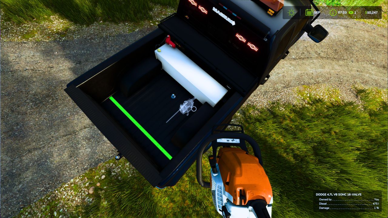 Потужний Пікап 2007 Dodge Ram 1500 Quad Cab для Farming Simulator 25 — Ремонт у Полі та Тюнінг