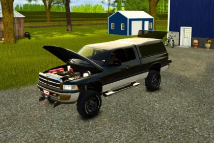 Потужний Пікап 1999 Dodge Ram 2500 Club Cab — 4x4 Тягач для Причепів у FS25 — 2