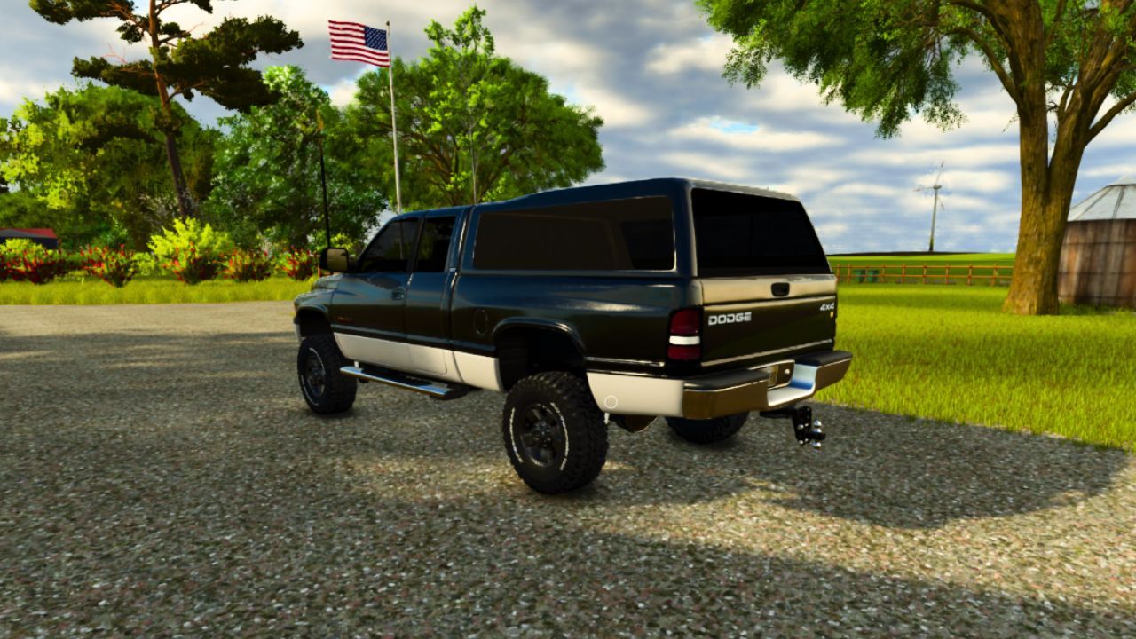 Потужний Пікап 1999 Dodge Ram 2500 Club Cab — 4x4 Тягач для Причепів у FS25