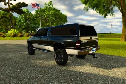 Потужний Пікап 1999 Dodge Ram 2500 Club Cab — 4x4 Тягач для Причепів у FS25 — 3