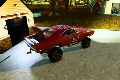 Легендарний 1968 Dodge Charger Custom 4x4 — Потужний Офроуд для Ферми у FS25