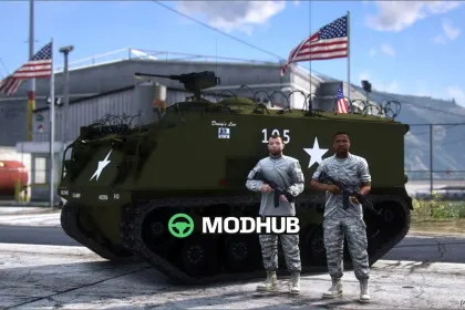 1952 M75 Armored Personnel Carrier Animated Vehfunc Legacy GTA 5 Vehicle Mod — 2