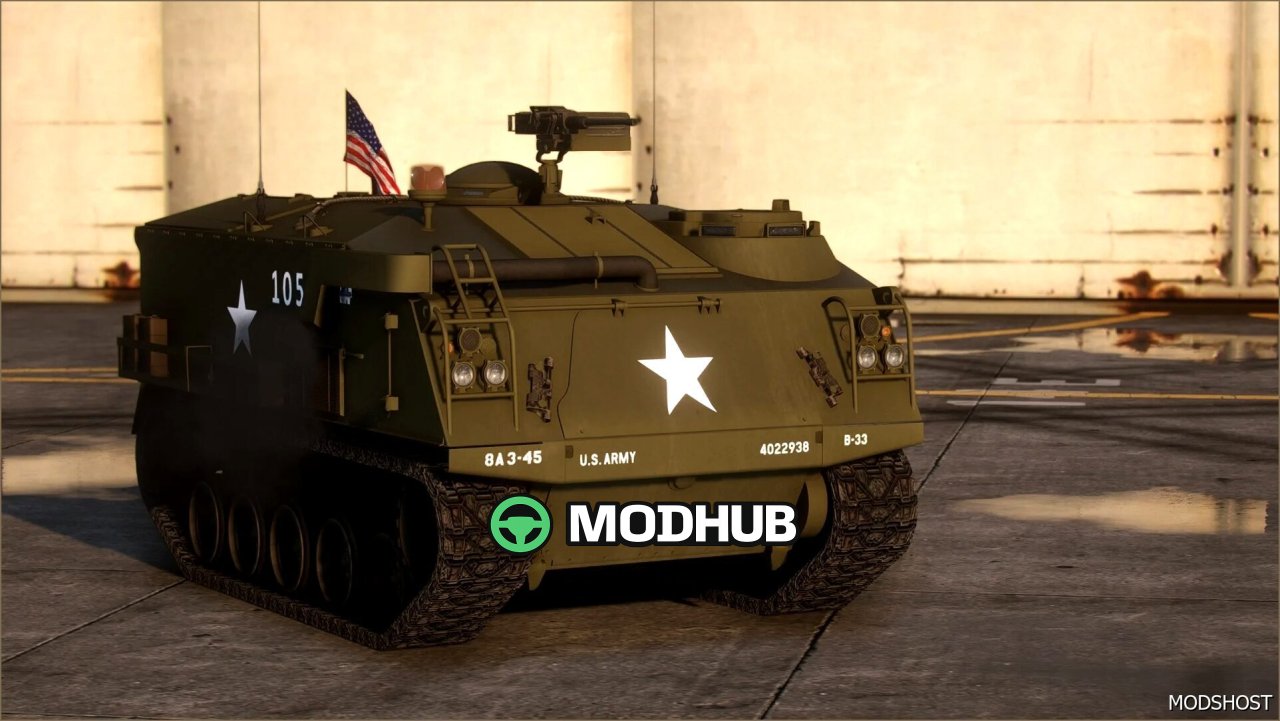 1952 M75 Armored Personnel Carrier Animated Vehfunc Legacy GTA 5 Vehicle Mod
