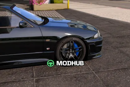 Wheel Nissan GT R R33 Replace GTA 5 Vehicle Mod — 2