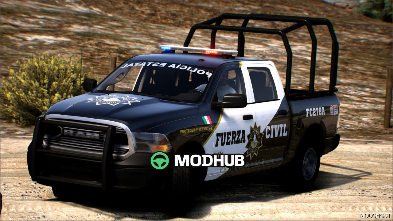 RAM 2023 Powerful Police Pickup for GTA 5
