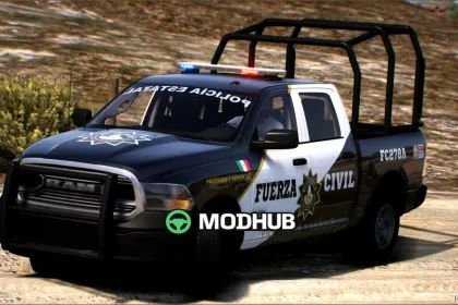 RAM 2023 Потужний Поліцейський Пікап для GTA 5