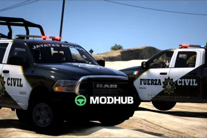 RAM 2023 Потужний Поліцейський Пікап для GTA 5 — 2