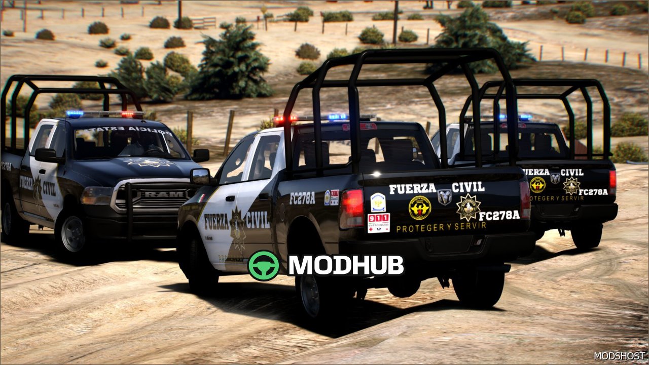 RAM 2023 Потужний Поліцейський Пікап для GTA 5