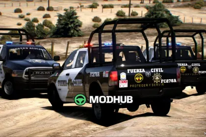 RAM 2023 Потужний Поліцейський Пікап для GTA 5 — 3