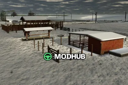 Мод на Тваринницькі загони Cow Pasture With Milking Barn для Фермер Симулятор 25 — 3