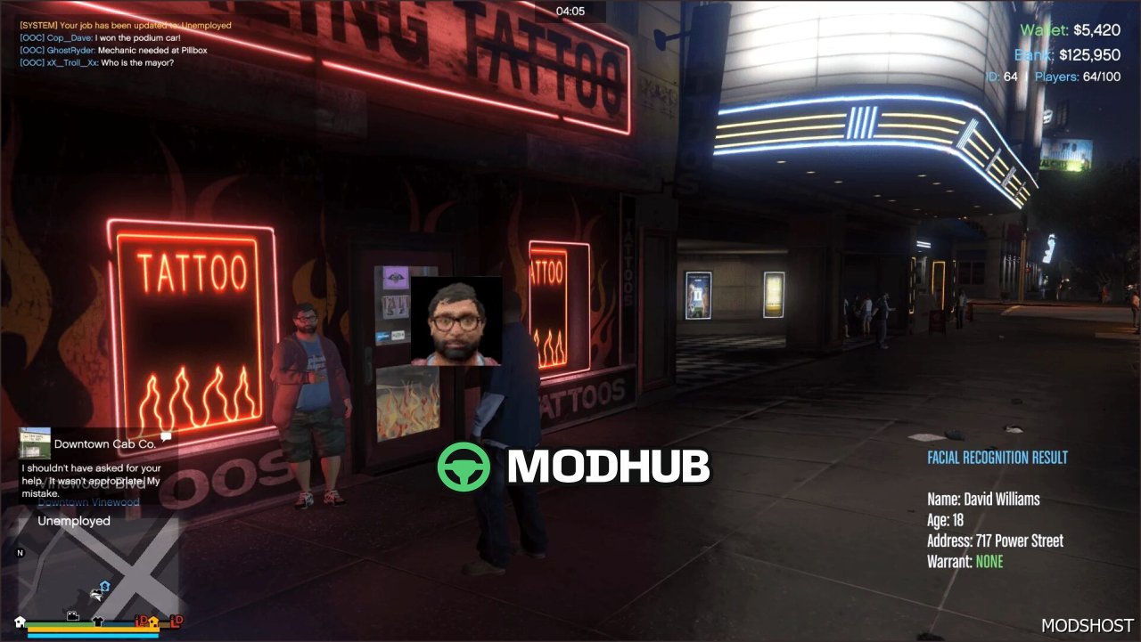 Gesichtserkennungssystem 1.0 - fortgeschrittener Mod