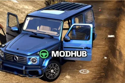 Mercedes Benz G550 2025 Animated | Vehfuncs V | Extras | ADD on V1.1 GTA 5 Vehicle Mod — 2