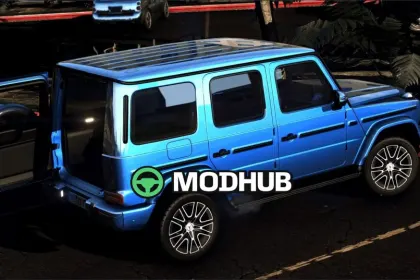 Mercedes Benz G550 2025 Animated | Vehfuncs V | Extras | ADD on V1.1 GTA 5 Vehicle Mod — 3