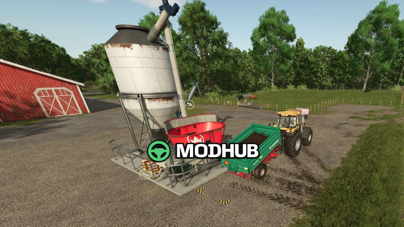 Mod für Produktionsobjekte Feedmixer v1000 für Farming Simulator 25