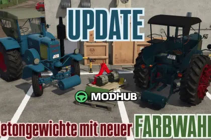 Мод на Передні противаги Front weights v1.0.0.1 для Фермер Симулятор 25