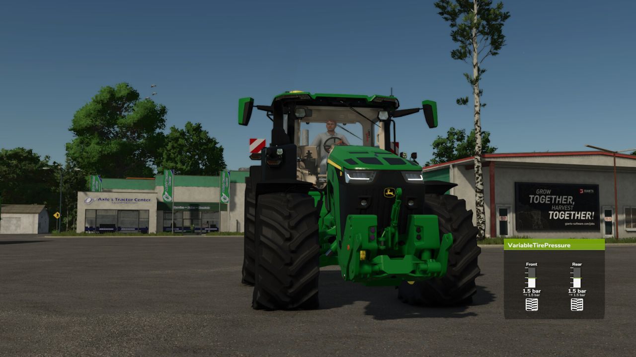 Ефективний Мод на Змінний Тиск Шин для Farming Simulator 25