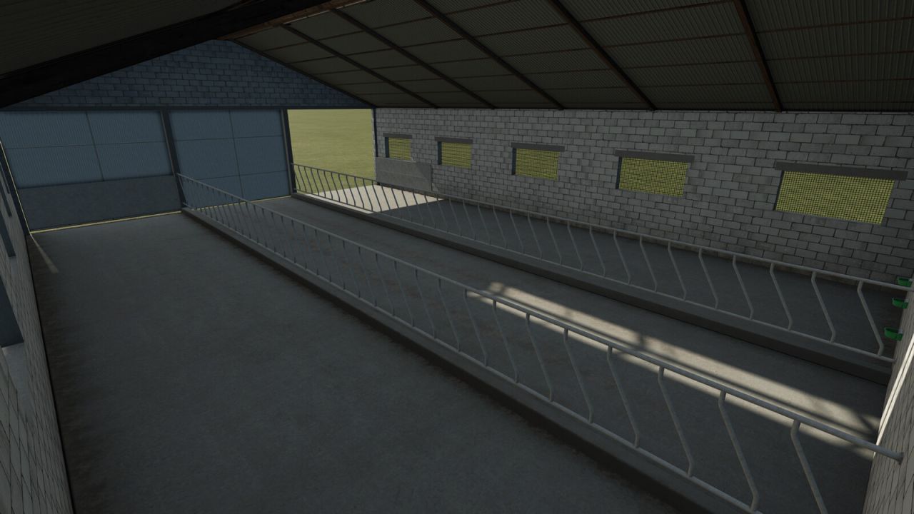 Ефективний Скотарський Комплекс Cowshed With Hall для Farming Simulator 25