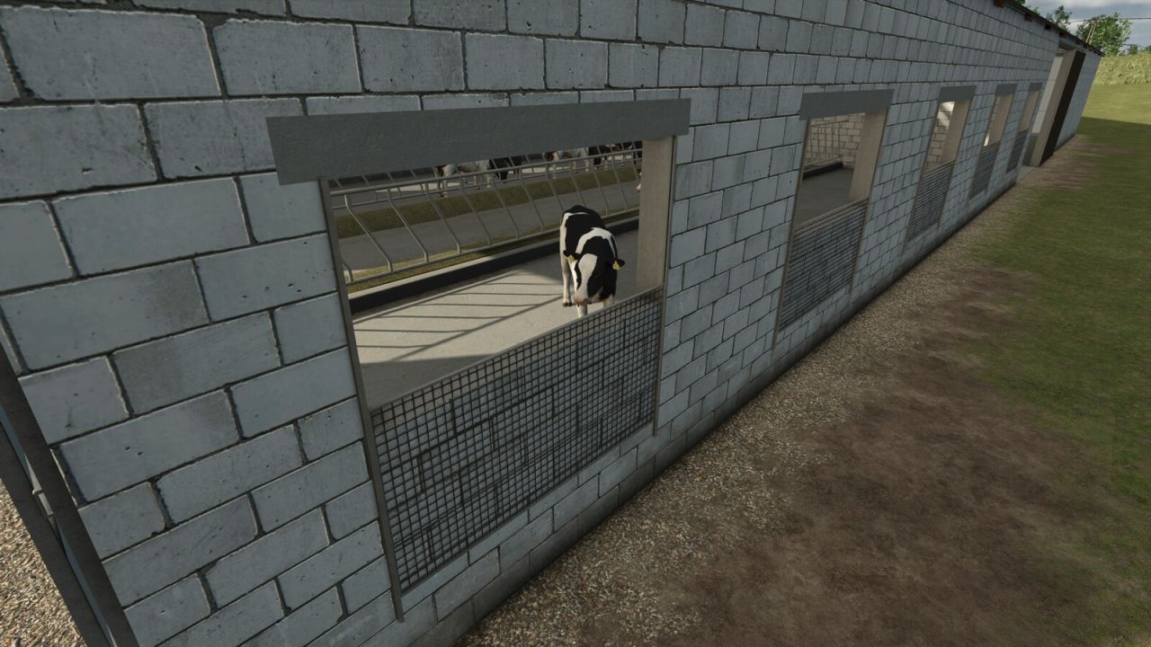 Ефективний Скотарський Комплекс Cowshed With Hall для Farming Simulator 25