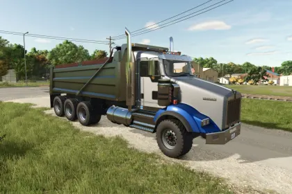 Потужний Кермувальник Kenworth T800 Dumper для Farming Simulator 25 — 5