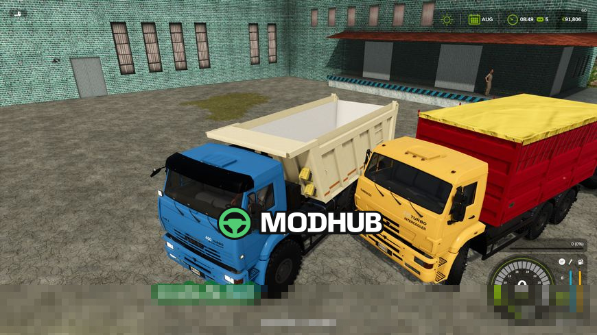 Mod na ciężarówkę KamAZ 6522 do Farming Simulator 25 - Zrzuty ekranu