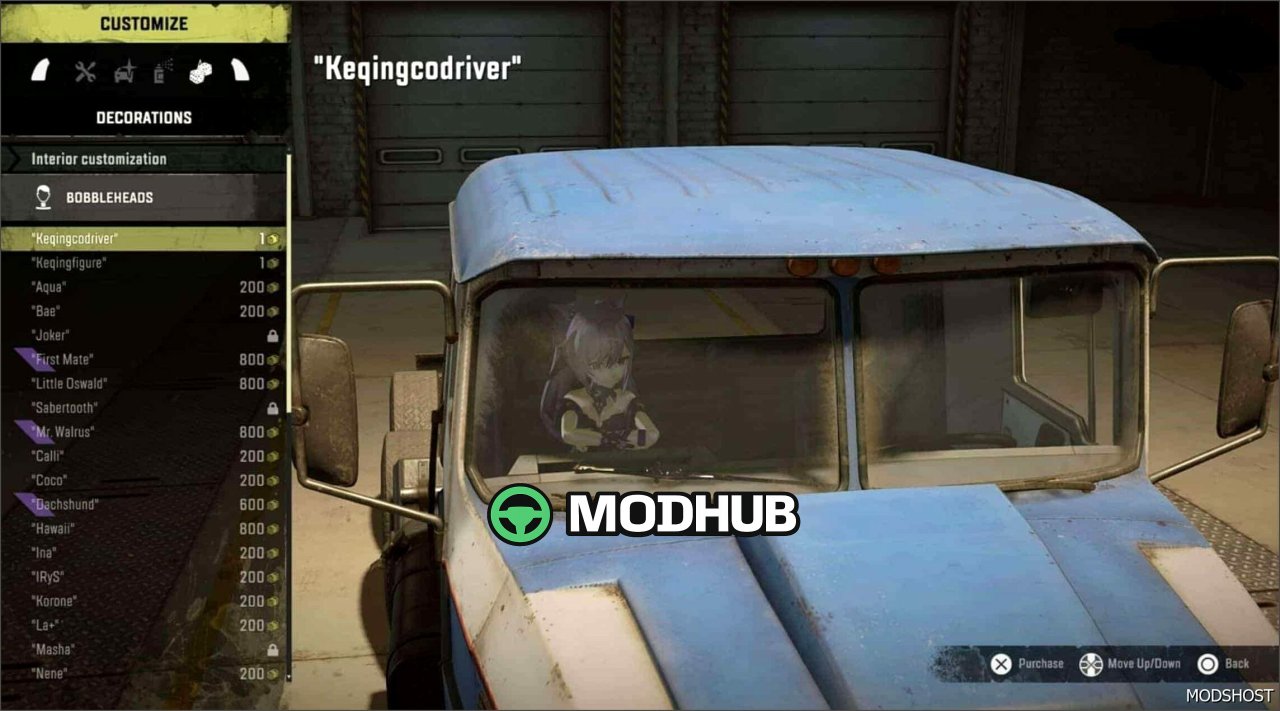 Keqing as Passenger and Figure Stand for Tayga 6436 - Unique Mod