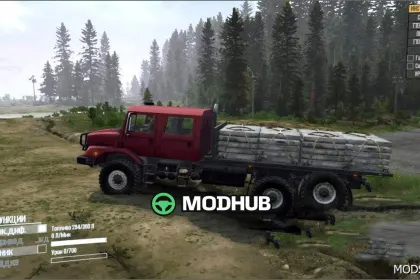 Mocny Mod Z 4266 Ciężarówki MudRunner — 4