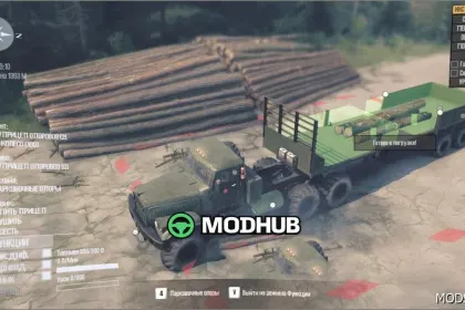 Sattelauflieger – Vielseitiger Unterstützungs-Lkw MudRunner Mod