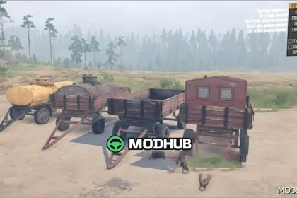 Fascynujące przyczepy i naczepy z Spintires (Paczka Pojazdów 01 DLC)