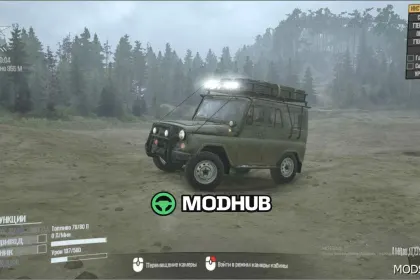 Mod samochodu UAZ-31514 MudRunner: Potężny i niezawodny — 3