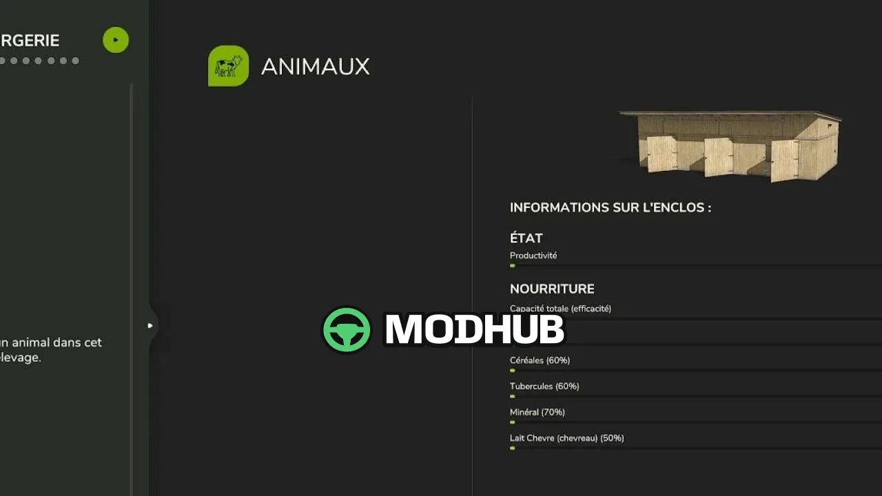 Мод на Геймплей Realistic nutrition for your animal farms v1.3.0.0 для Фермер Симулятор 25