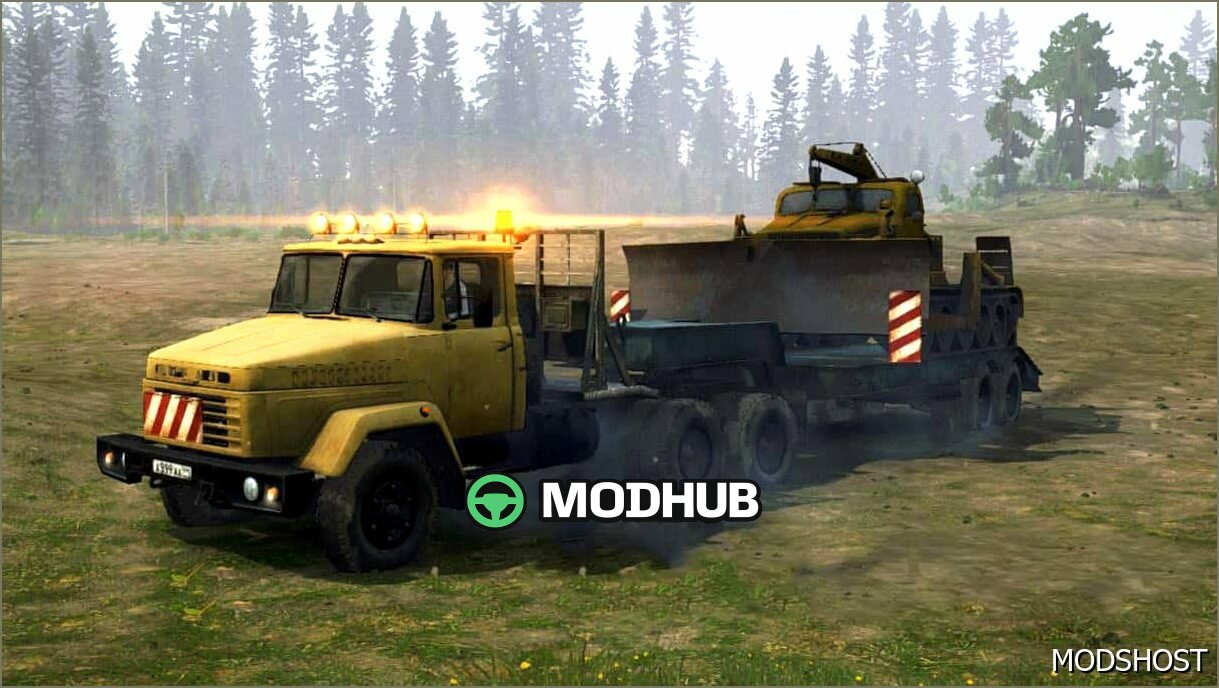 Kraz 6510/6444 Truck: Powerful and Detailed Mod